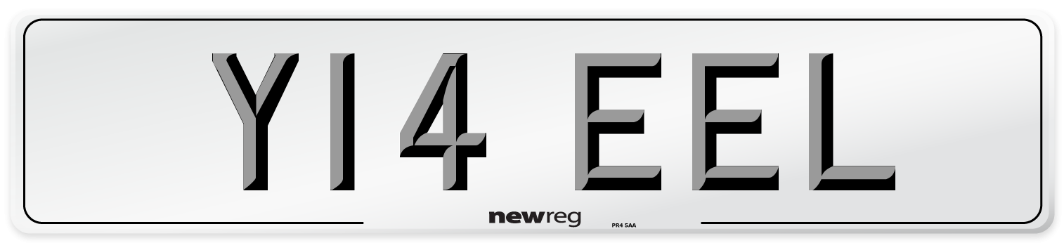 Y14 EEL Number Plate from New Reg
